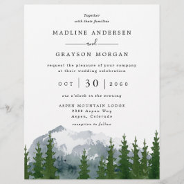 Lámina Invitación a la boda de la Montaña Forestal Presup