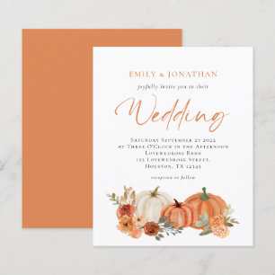 Lámina Invitación a la boda de las calabazas del presupue