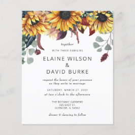 Lámina Invitación a la boda de los girasoles rusos presup