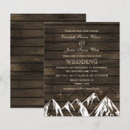 Lámina Invitación a la boda de los montes de madera de gr