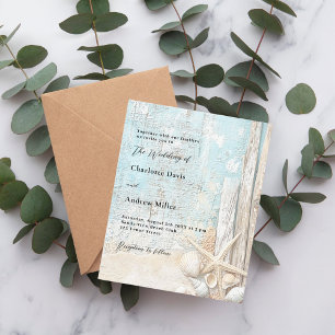Lámina Invitación a la boda de madera de estrellas de are