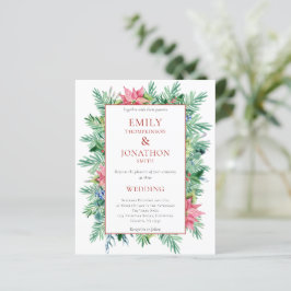 Lámina Invitación a la boda de marco para Navidades de pr