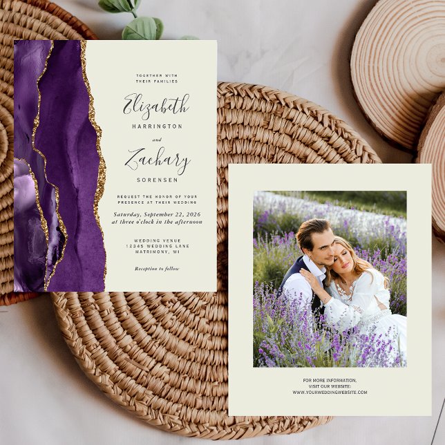 Lámina Invitación a la boda de marfil de la foto del agos (Subido por el creador)