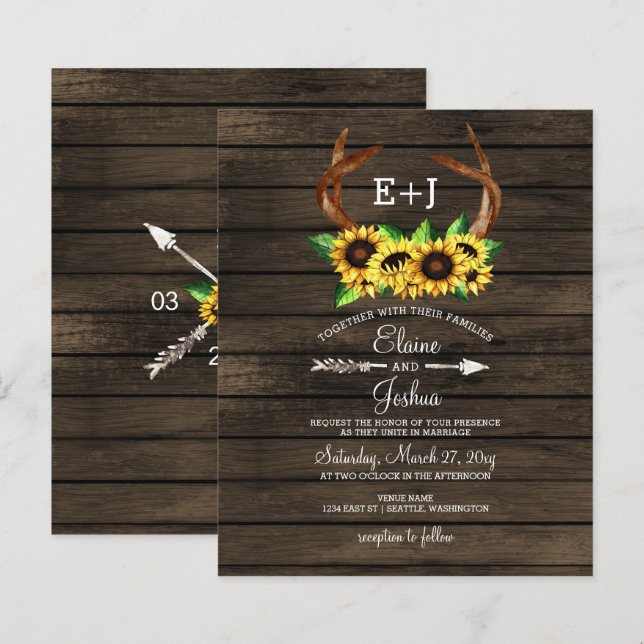 Lámina Invitación a la boda de Moda de los animadores de  (Anverso / Reverso)