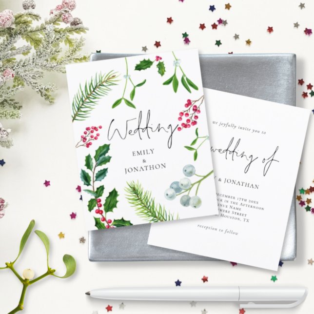 Lámina Invitación a la boda de Navidades de guión de foll (Subido por el creador)