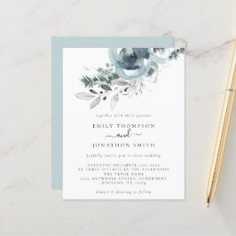 Lámina Invitación a la boda de Navidades modernos y econó