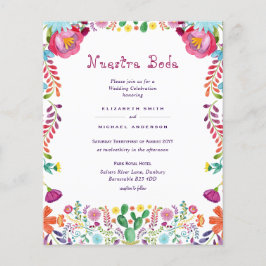 Lámina Invitación a la boda de Nuestra Boda Flowers