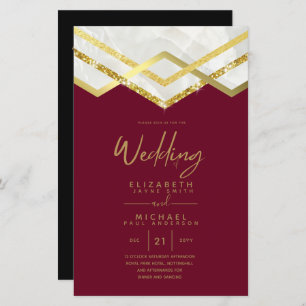 Lámina Invitación a la Boda de Oro de LeahG Budget DECO