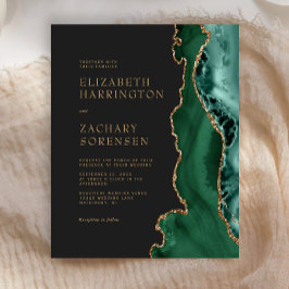 Lámina Invitación a la Boda de Oro del Agate Verde Esmera