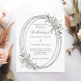 Lámina Invitación a la boda de platería