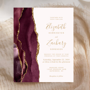 Lámina Invitación a la boda de Rubor de la agencia de oro