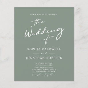 Lámina Invitación a la boda de sabios de caligrafía con p