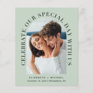 Lámina Invitación a la boda de Sage con fotos de arca ele