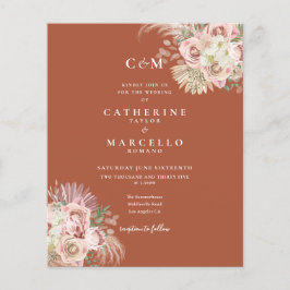 Lámina Invitación a la boda de un monograma de fotografía