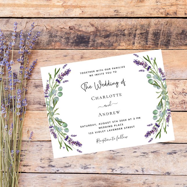 Lámina Invitación a la boda de un presupuesto de flores d (Subido por el creador)