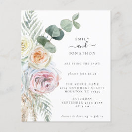Lámina Invitación a la boda del Boho Boho Florals Eucalyp