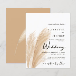 Lámina Invitación a la boda del Boho Pampas de Rubor con