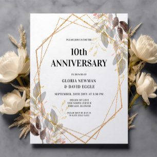 Lámina Invitación a la boda del décimo aniversario de Lea