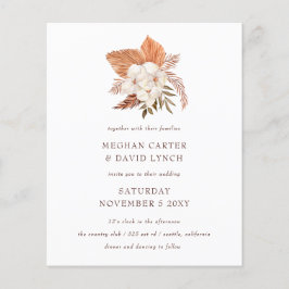 Lámina Invitación a la boda del desierto de hierba del Bo