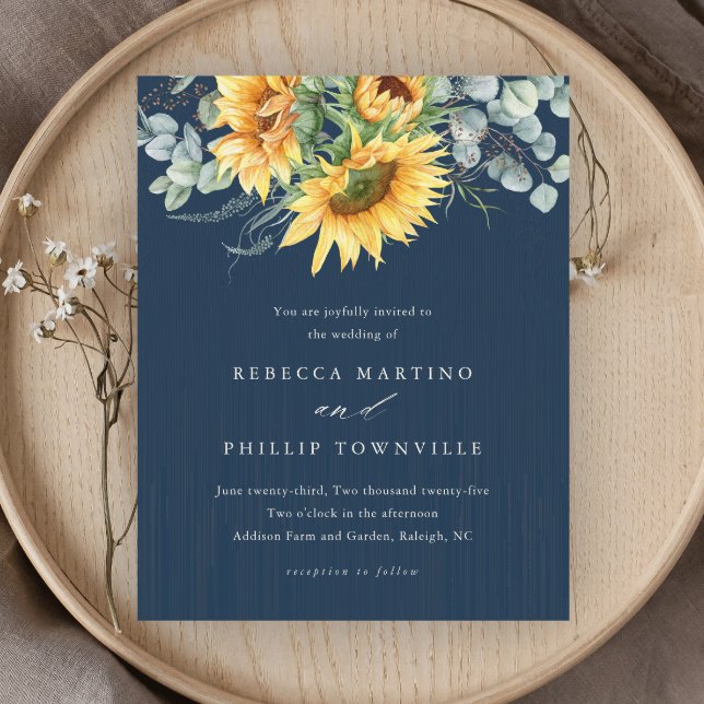 Lámina Invitación a la boda del Eucalipto del girasol pre (Subido por el creador)