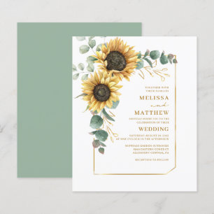 Lámina Invitación a la boda del Eucalipto floral de giras