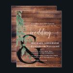 Lámina Invitación a la boda del follaje verde Eucalyptus<br><div class="desc">Elegante vegetaciónInvitación a la Boda Verde Eucalyptus. Hojas Eucaliptus simples y modernas. Para completar con sus datos de forma fácil y rápida. Revisa mi tienda para ver toda la suite para este diseño.</div>