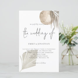 Lámina Invitación a la boda del guión de la hierba del Bo