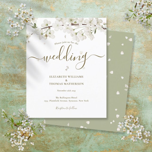 Lámina Invitación a la boda del guión del guión del flore (Subido por el creador)