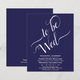 Lámina Invitación a la boda del presupuesto azul de la Ma