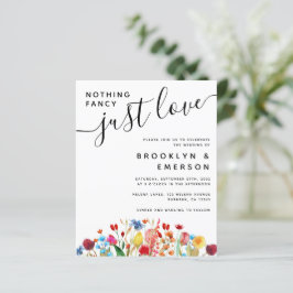 Lámina Invitación a la boda del presupuesto | Nada Fancy