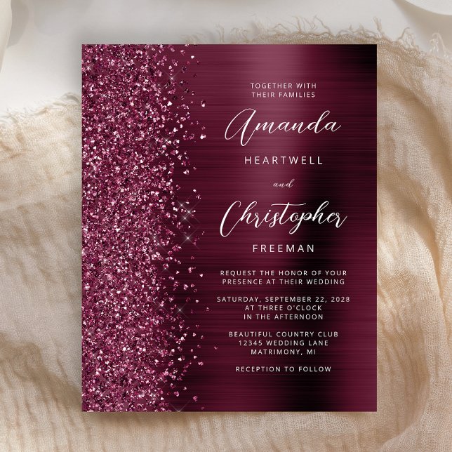 Lámina Invitación a la boda del Purpurina de Glam de Borg (Subido por el creador)