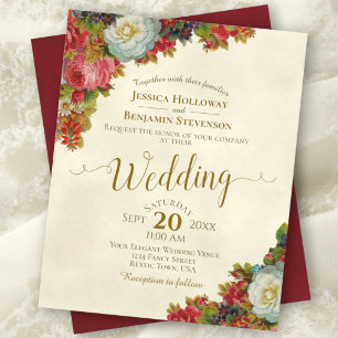 Lámina Invitación a la boda del Viejo Borgoña con el pres