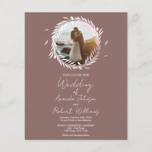 Lámina Invitación a la boda económica de la guerra de Ter