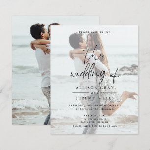 Lámina Invitación a la boda fotográfica