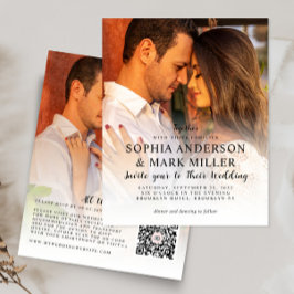 Lámina Invitación a la boda fotográfica con estilo de dis