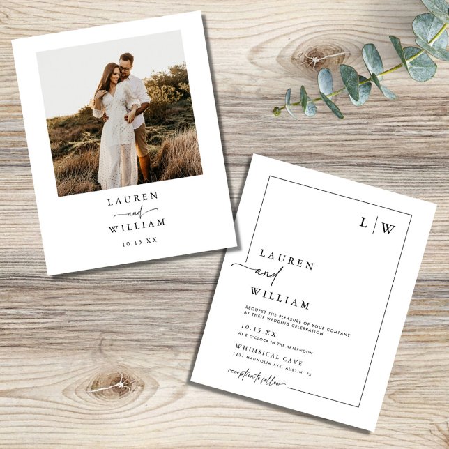Lámina Invitación a la boda fotográfica con guión gráfico (Subido por el creador)