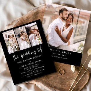 Lámina Invitación a la boda fotográfica de Budget Black F