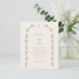 Lámina Invitación a la boda fotográfica de la rama de pre