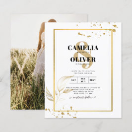 Lámina Invitación a la boda fotográfica de presupuesto GO