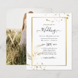 Lámina Invitación a la boda fotográfica de presupuesto GO