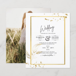 Lámina Invitación a la boda fotográfica de presupuesto GO