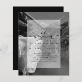 Lámina Invitación a la boda gótica de Gótico de rosas bla