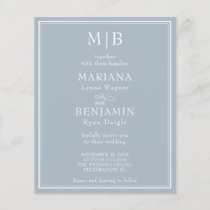 Lámina Invitación a la boda grisácea con luz de borde mod