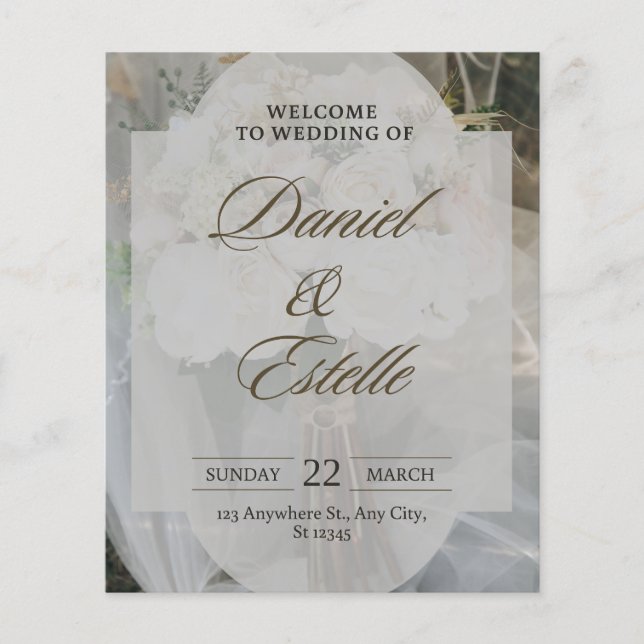 Lámina Invitación a la boda - masajearme para cambiar nom (Anverso)