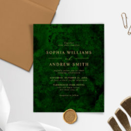 Lámina Invitación a la Boda Mínima de Boda Mínima de Oro 