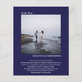 Lámina Invitación a la boda minimalista de la Marina de F