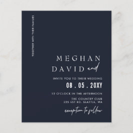 Lámina Invitación a la boda moderna de la Marina de Presu