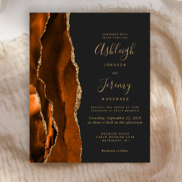 Lámina Invitación a la boda oscura del Naranja quemado po