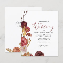 Lámina Invitación a la boda otoñal rusa del presupuesto