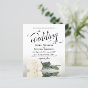 Lámina Invitación a la boda romántica en el presupuesto d